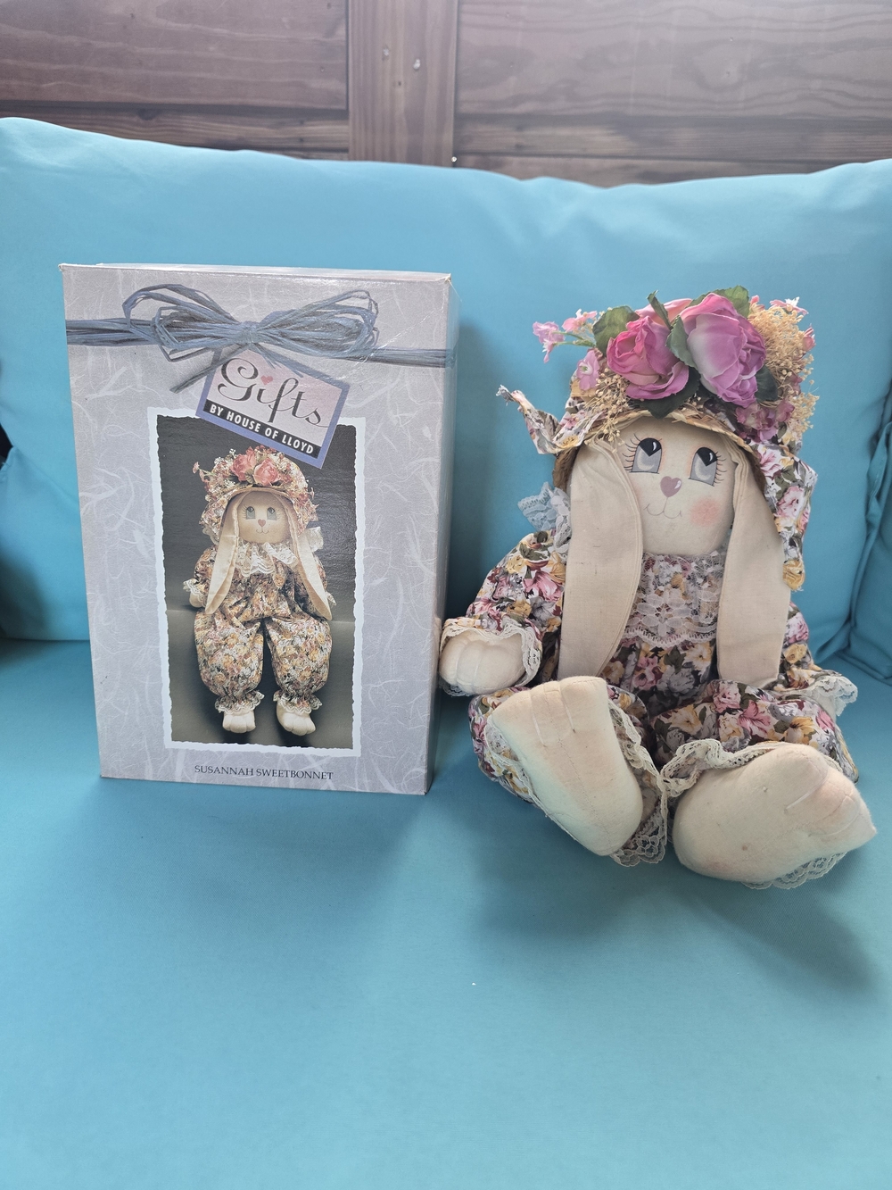 Vintage House Of Lloyd Susannah Floral Bunny Doll